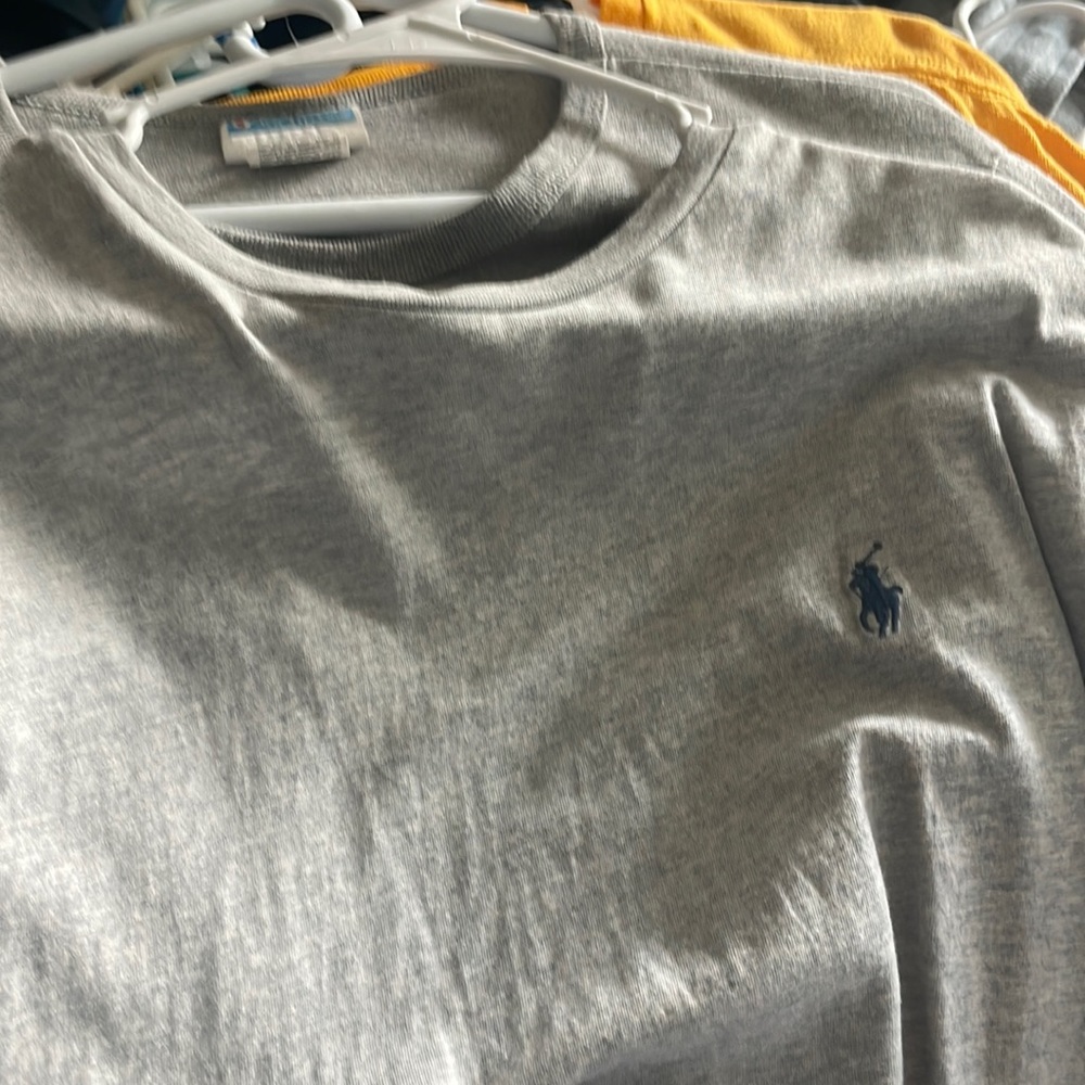 Grey polo Ralph size large